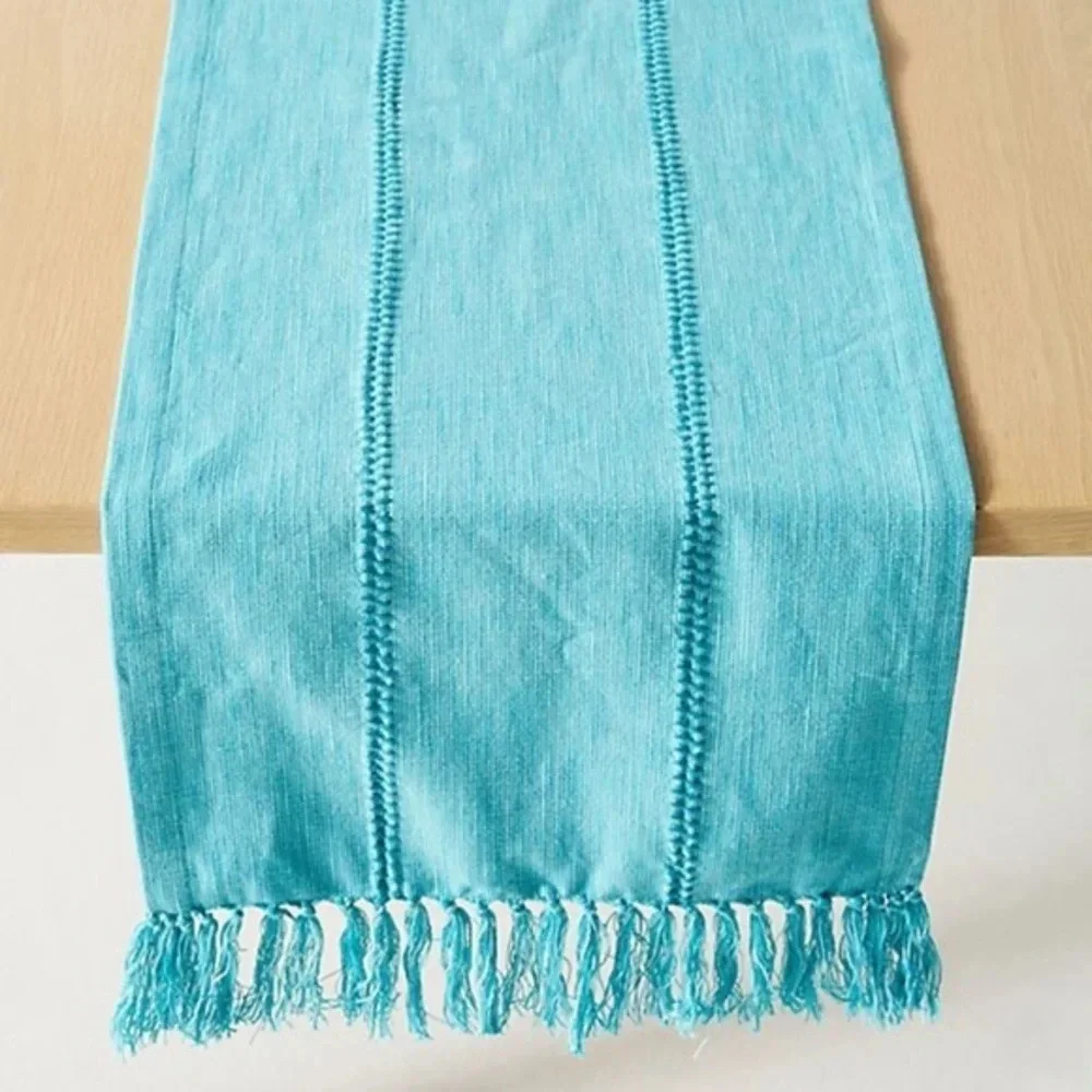 NWT Anthropologie Abaco Turquoise Table Runner